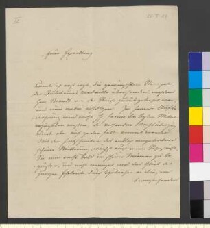 Brief von Rauch, Christian Daniel an Goethe, Johann Wolfgang