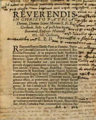 Annotationes Et Antitheses Ioannis Cochlaei : In quaedam scripta, & Propositiones Collocutorum Vuittenbergensium