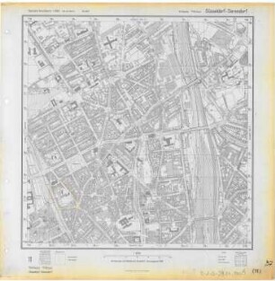 Deutsche Grundkarte, Blatt Düsseldorf-Derendorf, 1958