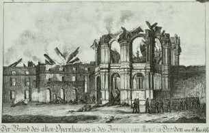 "Der Brand des alten Opernhauses u. des Zwingerpavillons in Dresden am 6. Mai 1849" : Technikgeschichte | Grundlagen der Technik, Wissenschaft und Kultur | Brand- und Arbeitsschutztechnik | Brände, Brandschäden