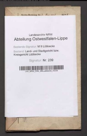Erblasser: Bökmann, Lucie Margarethe: