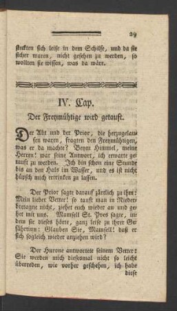 IV. Cap. Der Freymüthige wird getauft