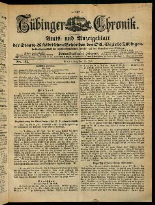 597-616, 23. Juli (Nro. 142) - 29. Juli (Nro. 146)