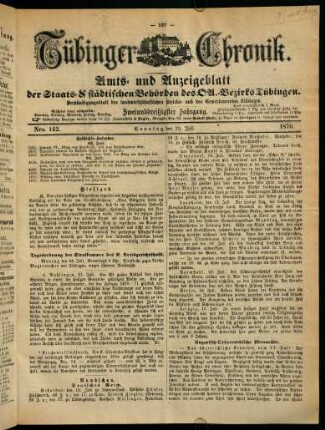 597-616, 23. Juli (Nro. 142) - 29. Juli (Nro. 146)