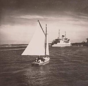 Warnemünde, Segelboot