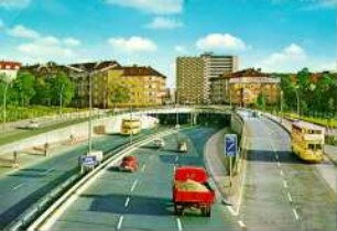 Ansicht der Berliner Stadtautobahn in Halensee