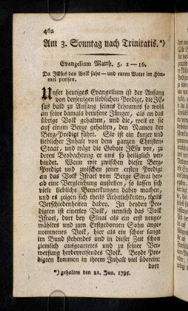 462-464, Unser heutiges Evangelium ist der ...