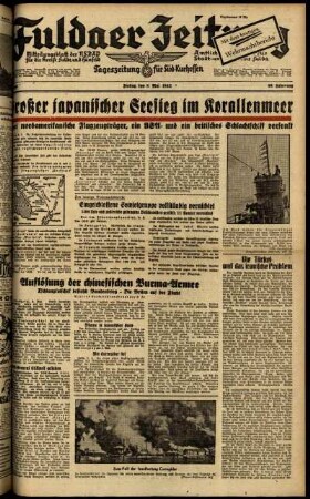 Ausgabe vom Freitag, den 08. Mai 1942.