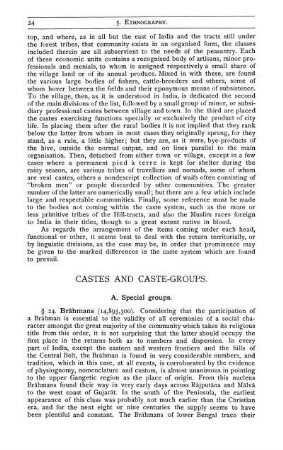 Castes And Caste-Groups.