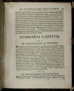 Summaria Capitum.