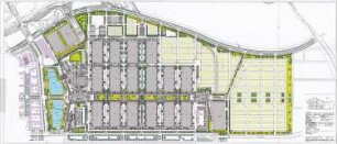Hansjakob, Gottfried; München - Riem; Neue Messe München, Messestadt Riem - Neue Messe Gesamtanlage (Lageplan)
