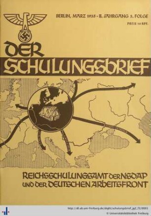 II. Jahrgang, Folge 3: Der Schulungsbrief