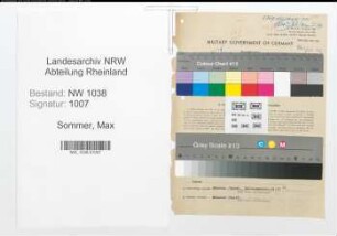 Entnazifizierung Max Sommer , geb. 15.12.1904 (Bankangestellter)