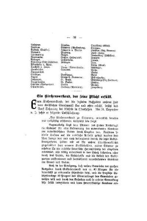Ein Kirchenvorstand, der seine Pflicht erfüllt