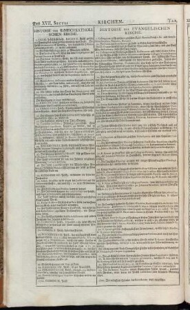Tab. XIX. Kirchen- und Gelehrte Historie. Des XVII. Seculi