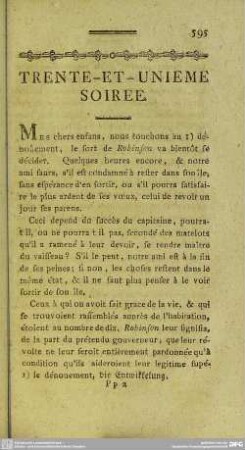 Trente-Et-Unieme Soiree