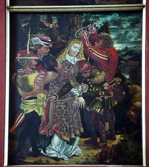 Laurentiusaltar — Gefangennahme des heiligen Laurentius