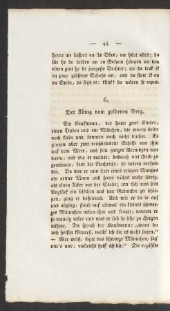 6. Der König vom goldenen Berg.