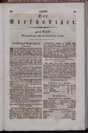 4tes Stück. Nürnberg, am 11. Januar 1797