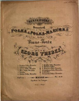 Terpsichore : Sammlung von Polka & Polka-Mazurka für das Piano-Forte. 10/12, Carolinen-Polka-Mazurka