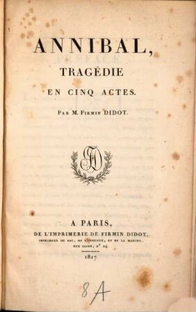 Annibal : tragédie en 5 actes