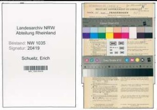Entnazifizierung Erich Schuetz , geb. 01.03.1895 (Grubeninspektor)