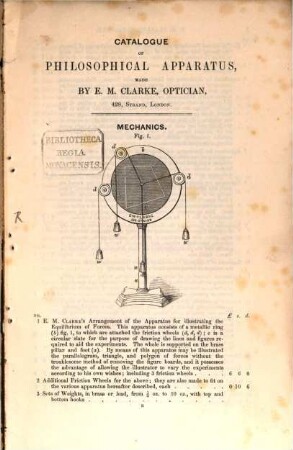 List of prices of mathematical philosophical, optical, and chemical instruments and apparatus