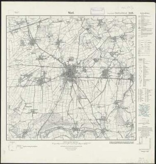 Meßtischblatt 2508 : Werl, 1927 : Werl. - Hrsg. 1897, einz. Nachtr. 1927. - 1:25000. - [Berlin]: Reichsamt für Landesaufnahme, 1927. - 1 Kt.
