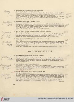 Deutsche Schule (Nr. 74-84a)