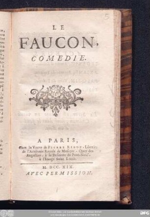 Le Faucon : Comedie