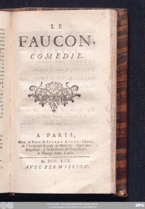 Le Faucon : Comedie