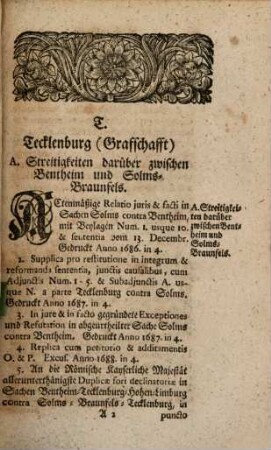 Johann Christian Lünigs Bibliotheca Deductionum S. R. I.. 4, Nebst einem ausführlichen und vollständigen Register über alle vier Theile