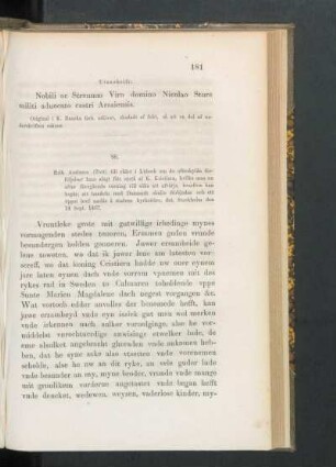 88. [Erik Axelsson till rådet i Lübeck om sin krigsförklaring mot K. Kristiern, dat. Stockh. d. 14 Sept. 1467.]