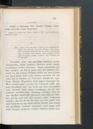 88. [Erik Axelsson till rådet i Lübeck om sin krigsförklaring mot K. Kristiern, dat. Stockh. d. 14 Sept. 1467.]