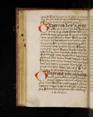 Jacobus de Voragine: Legenda aurea. Ex legenda aurea de nomine sancto Gregorio
