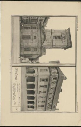 F. Kleine Kirche in der Kaiser Strasse; Haus Schloss Strasse No 20