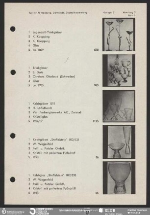 2/5: Gläser, Becher, Bowlen, Flaschen, Kannen, Krüge