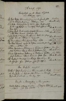 Verlagsbücher von Hhn Brose, Buchhändler und Auktionator allhier. - Vom Verfasser [Gottfried Uhlich] verehrt. - Von Hhn v. Birckenstock in Wien erhalten.