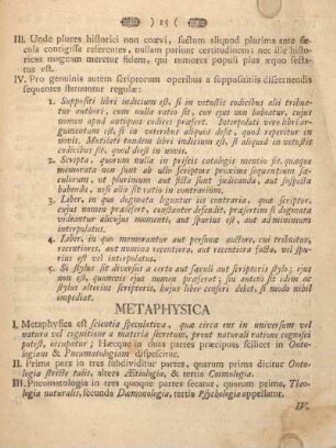 Metaphysica.