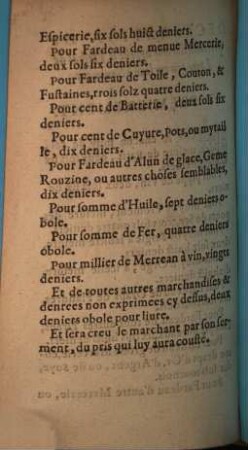 Declaration du pretende debuoir appellé le Trespas de Loire