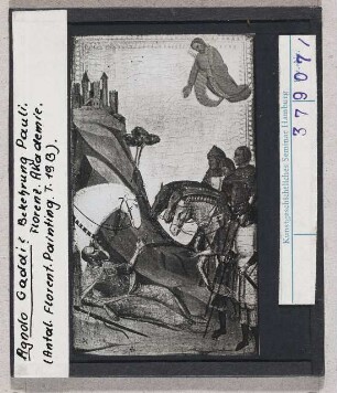 Agnolo Gaddi (?): Bekehrung Pauli. Florenz, Akademie