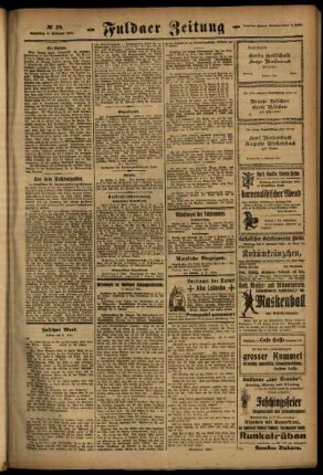 Zweite Ausgabe vom Samstag, den 05. Februar 1921.