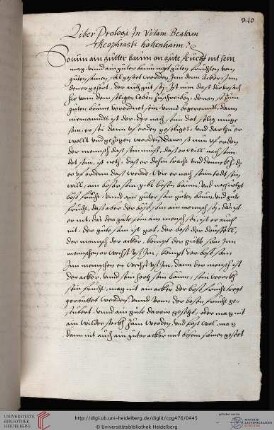 Paracelsus, Prologus in vitam beatam, dt.