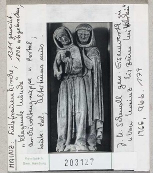 Mainz, Liebfrauenkirche: klagende Mönche. heute im Altertumsmuseum