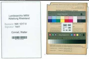 Entnazifizierung Walter Conrad , geb. 05.06.1918 (Betriebsassistent)