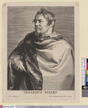 Gerardus Segers [Porträt des Malers Gerard Seghers; Gerard Seghers; Portret van de schilder Gerard Seghers]