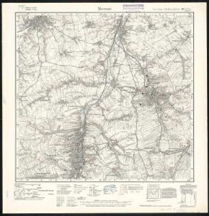 Meßtischblatt 93(3004) : Meerane, 1935 : Meerane. - Umdr.-Ausg., aufgen. 1906, hrsg. 1908, bericht. 1926, einz. Nachtr. 1935. - 1:25000. - Leipzig, 1935. - 1 Kt.