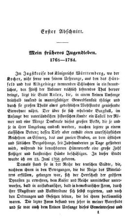 Mein früheres Jugendleben.
