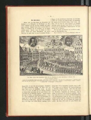 Des Juden Joseph Süß Oppenheimer Fahrt über den Marktplatz vor seiner Hinrichtung, 4. Februar 1738
