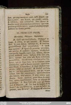 XX. Princeps Puer. Morobulus, Philippus, Sophabulus.